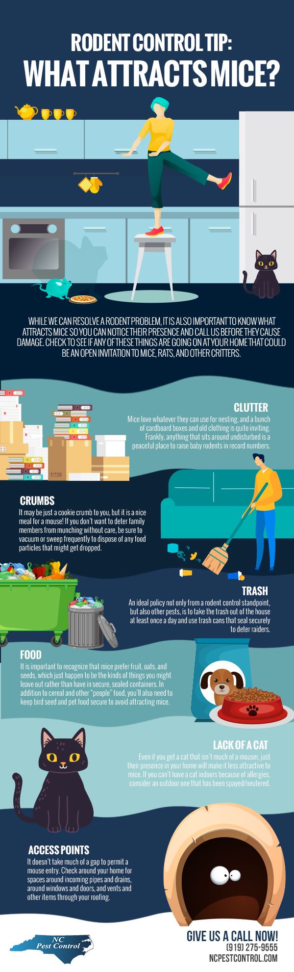 Rodent Control Tip: What Attracts Mice? [infographic]